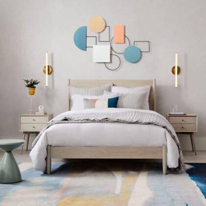 Modern Black Acrylic LED Tubular Wall Lamp