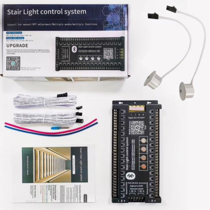 Motion Triggered LED Stair Light Controller - 30 Steps - 300W-700W - Dual Running Lights